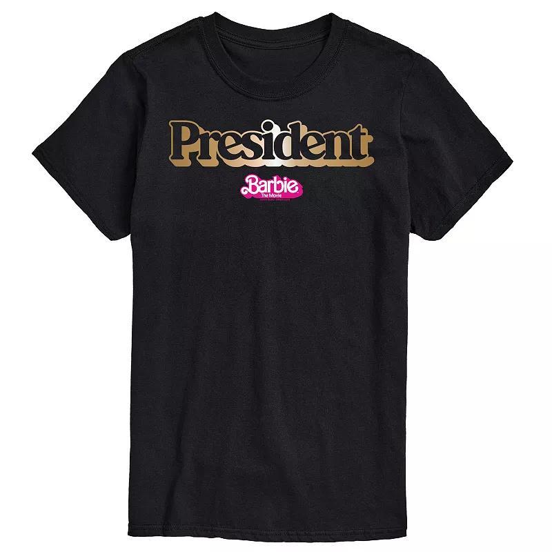 Big & Tall Barbie The Movie President Graphic Tee, Mens Product Image