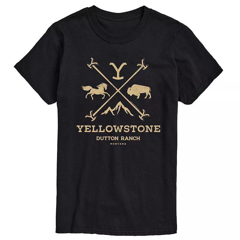 Big & Tall Yellowstone Iron Logo Graphic Tee, Mens Product Image