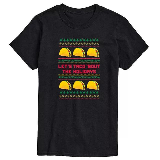 Big & Tall Lets Taco Bout The Holidays Graphic Tee, Mens Product Image