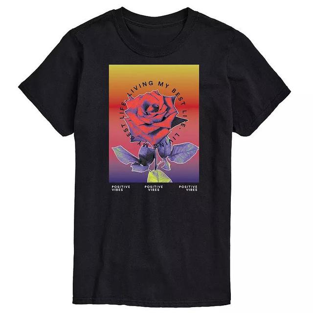 Mens Postive Vibes Tee Black Product Image