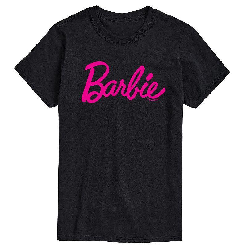 Big & Tall Barbie Classic Logo Graphic Tee, Mens Product Image