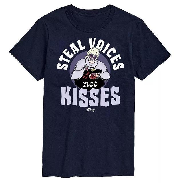 Disney Villains Mens Ursula Steal Voices Not Kisses Graphic Tee Product Image