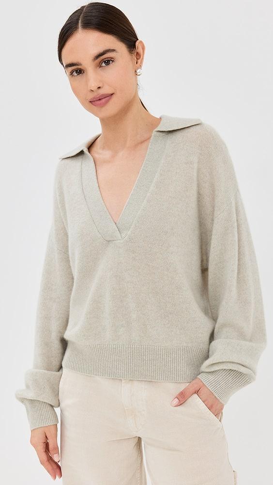 Le Kasha Jackson Brushed Cashmere Open Collar Sweater | Shopbop Product Image