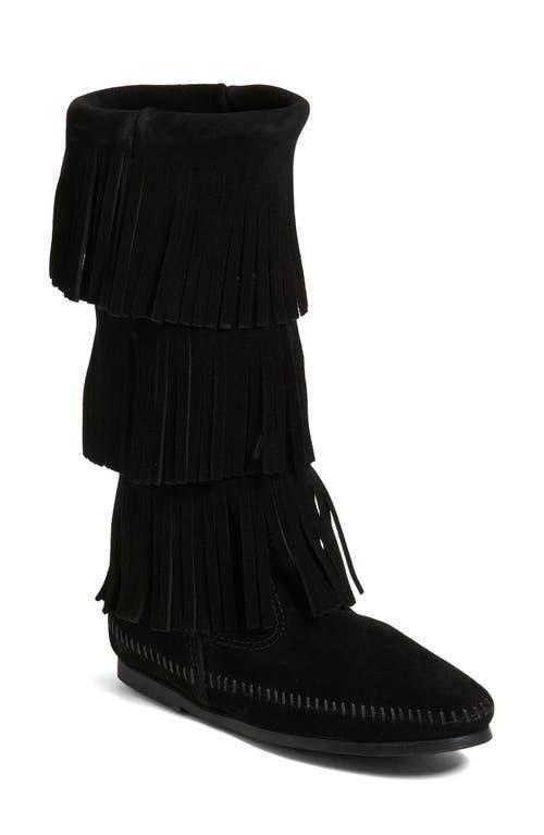 Minnetonka 3-Layer Fringe Boot Product Image