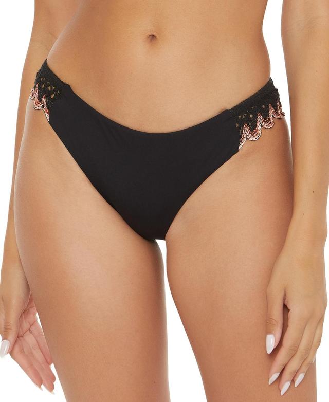 Becca Layla Crochet Trim Bikini Bottoms Product Image