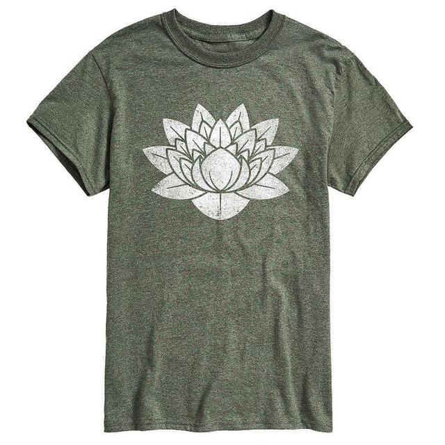 Mens Lotus Flower Tee Green Product Image