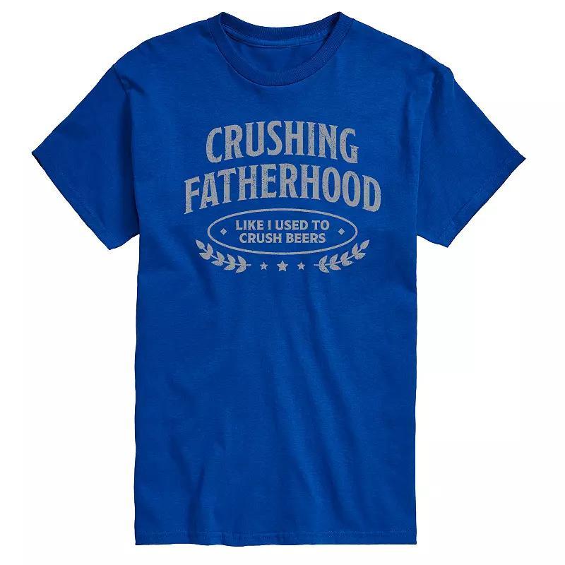 Mens Crushing Fatherhood Graphic Tee Heather Grey Product Image