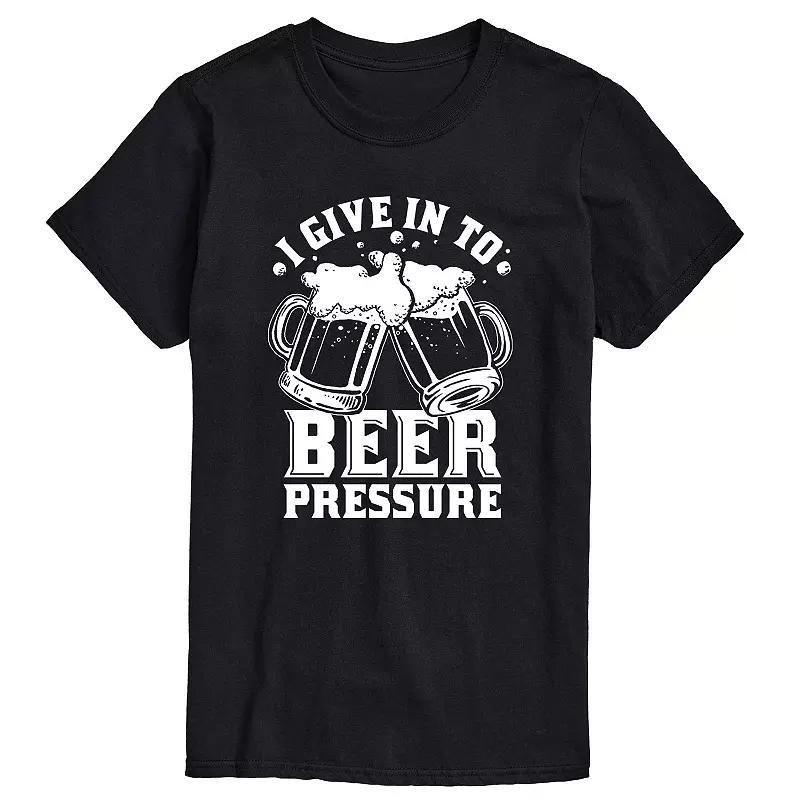 Mens Beer Pressure Graphic Tee Black Product Image