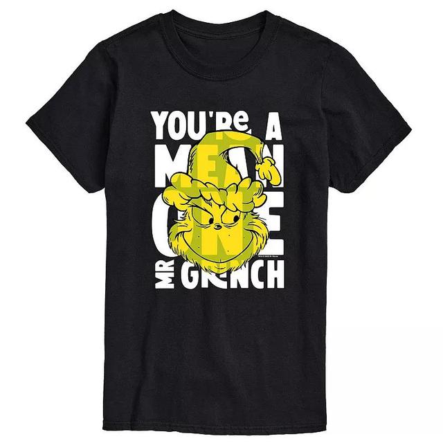 Airwaves Mens Dr. Seuss The Grinch Mean One Graphic T-shirt Product Image