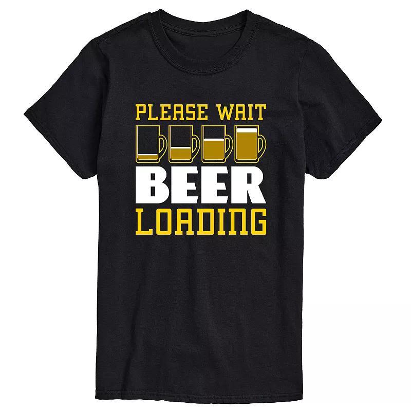 Big & Tall Beer Loading Graphic Tee, Mens Product Image