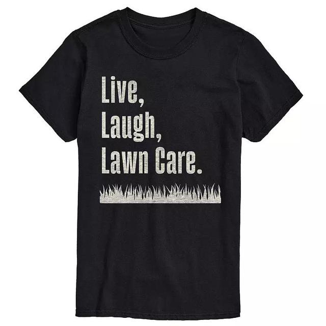 Big & Tall Live Laugh Lawn Care Graphic Tee, Mens Product Image