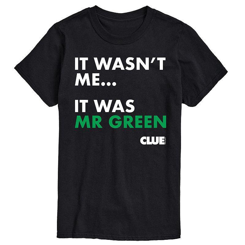 Big & Tall Clue It Was Mr Green Graphic Tee, Mens Product Image