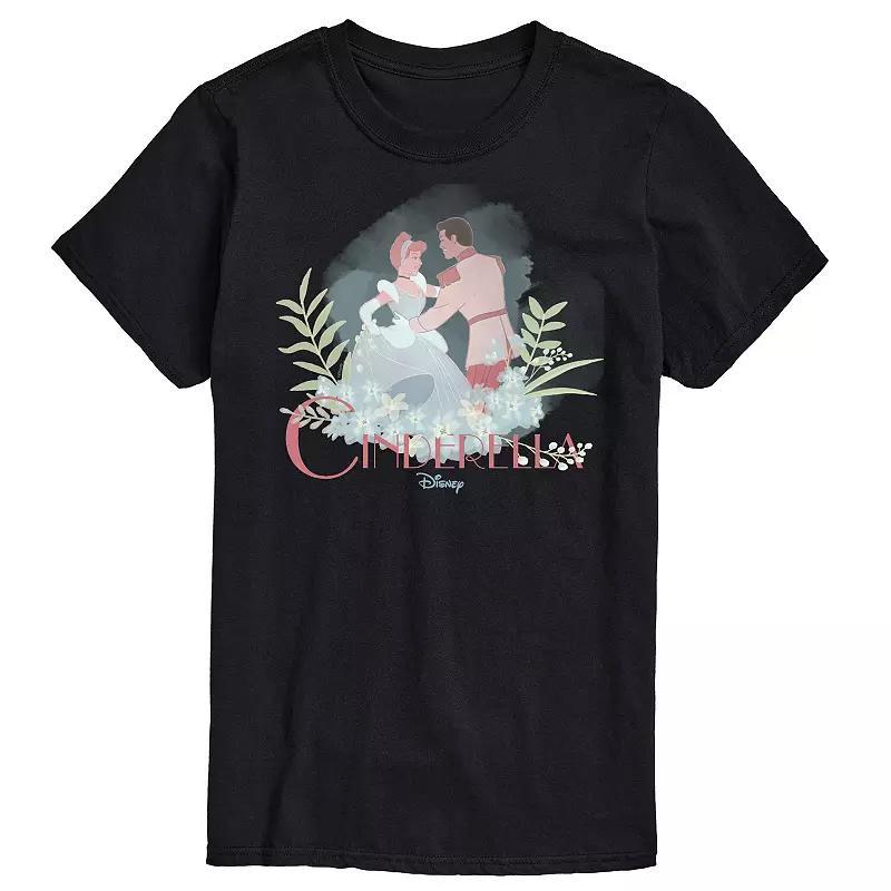 Disney Princess Big & Tall Cinderella Prince Logo Tee, Mens Product Image