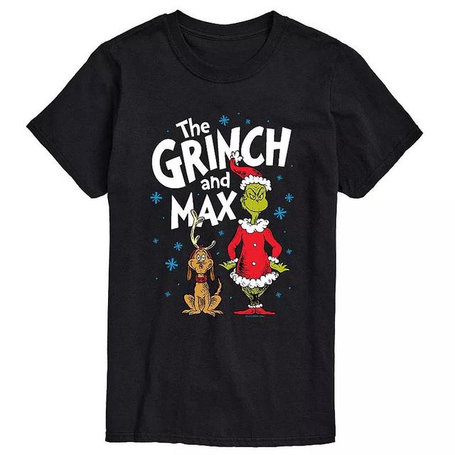 Airwaves Mens Dr. Seuss The Grinch and Max Graphic T-shirt Product Image