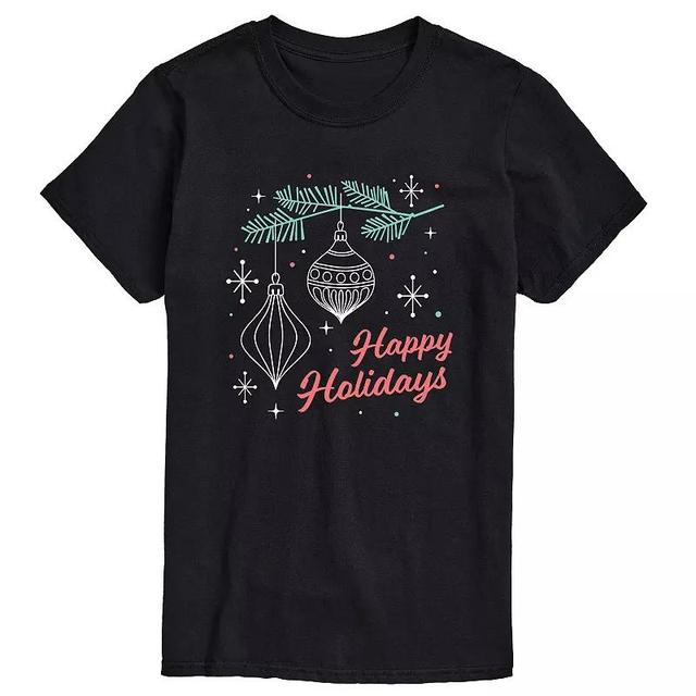 Big & Tall Happy Holidays Tee, Mens Product Image