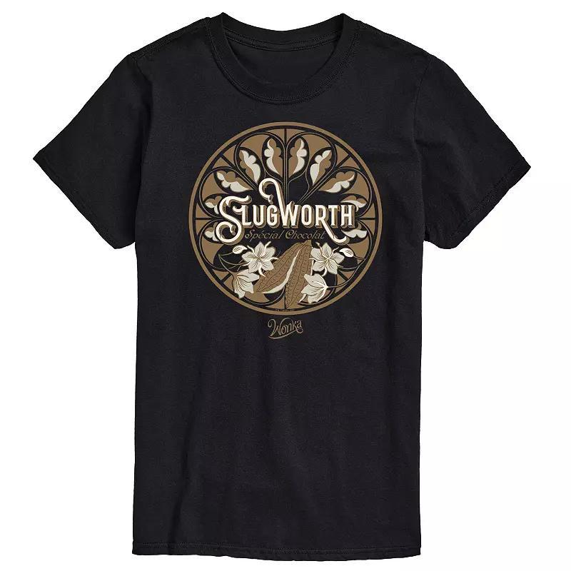 Big & Tall Wonka Shop Logo Slugworth Graphic Tee, Mens Product Image