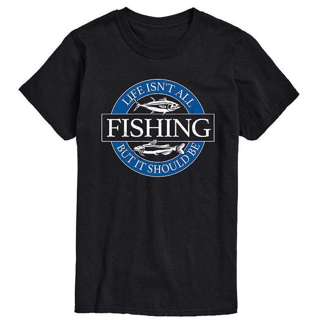 Big & Tall Life Fishing Tee, Mens Product Image