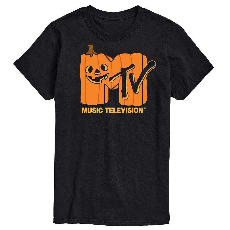 Mens MTV Jack OLantern Logo Graphic Tee Blue Product Image