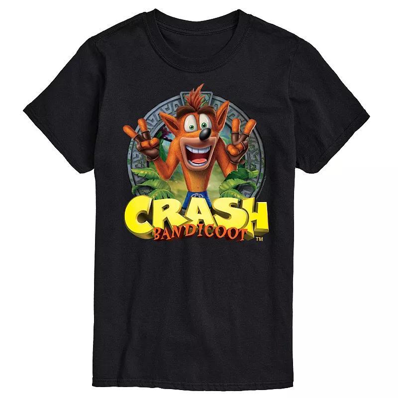 Big & Tall Crash Bandicoot Peace Stone Tee, Mens Product Image