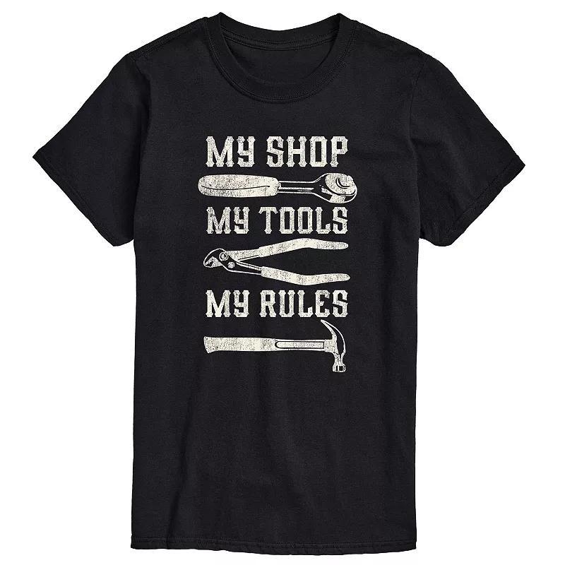 Mens My Shop My Tools My Rules Graphic Tee Product Image