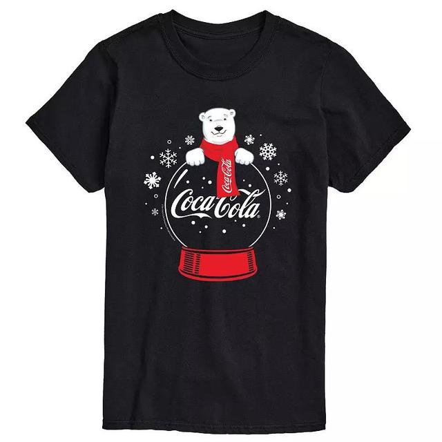 Big & Tall Coca-Cola Polar Bear Snowglobe Graphic Tee, Mens Product Image