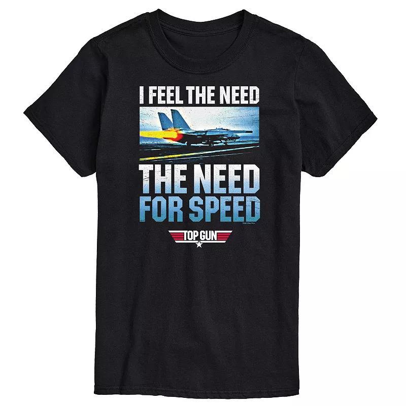 Big & Tall Top Gun Need For Speed Tee, Mens Blue Product Image