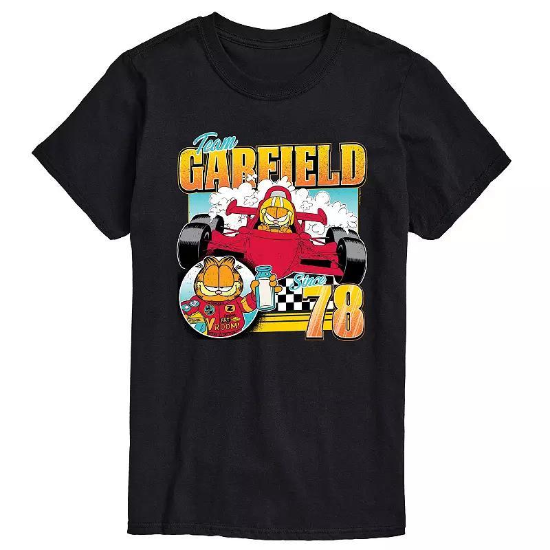 Big & Tall Garfield Racing Team Garfield Graphic Tee, Mens Product Image