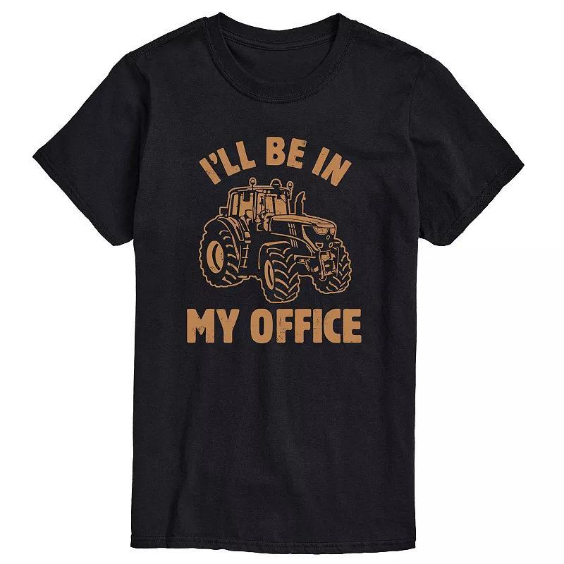 Big & Tall Be In My Office Tractor Graphic Tee, Mens Product Image