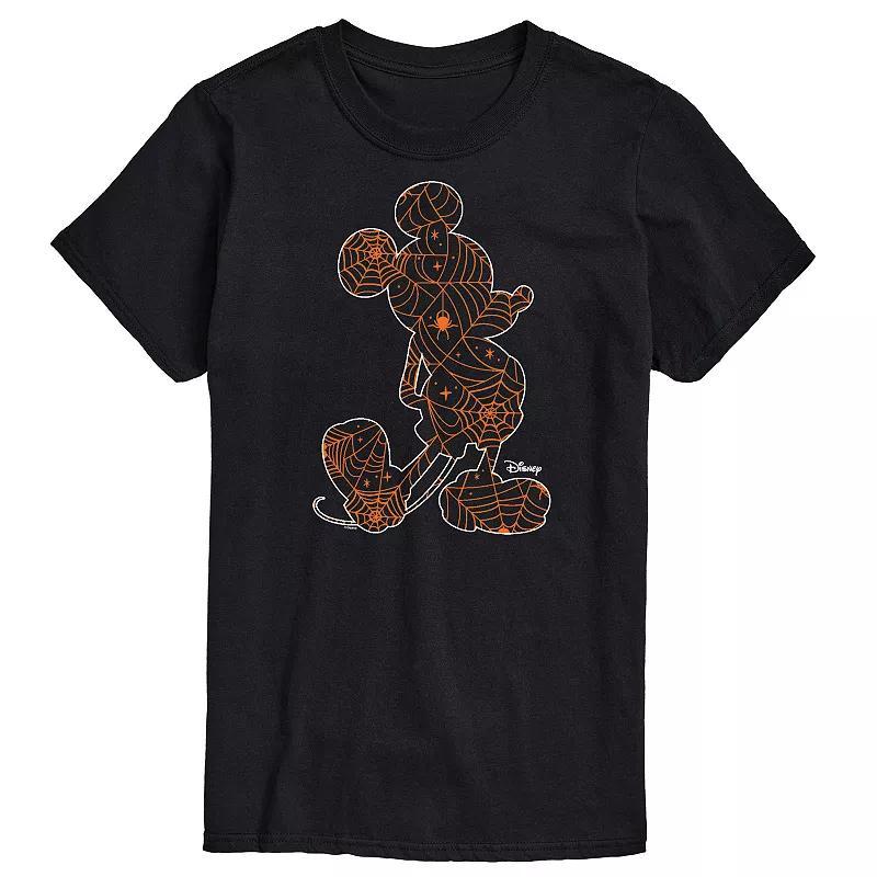 Disney Mens Mickey Silhouette Spider Web Tee Product Image