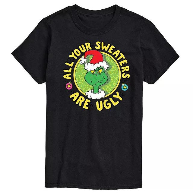 Mens Dr. Seuss The Grinch All Your Sweaters Are Ugly Graphic Tee Product Image