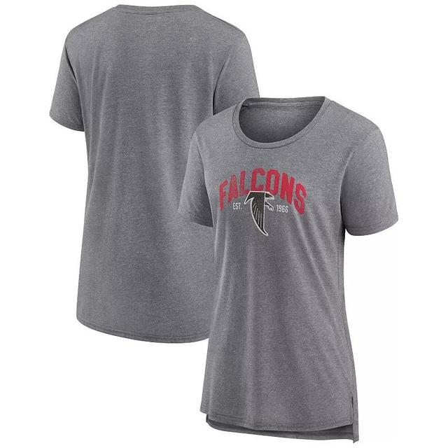 Womens Fanatics Branded Heathered Gray Cleveland Browns Drop Back Modern T-Shirt Product Image