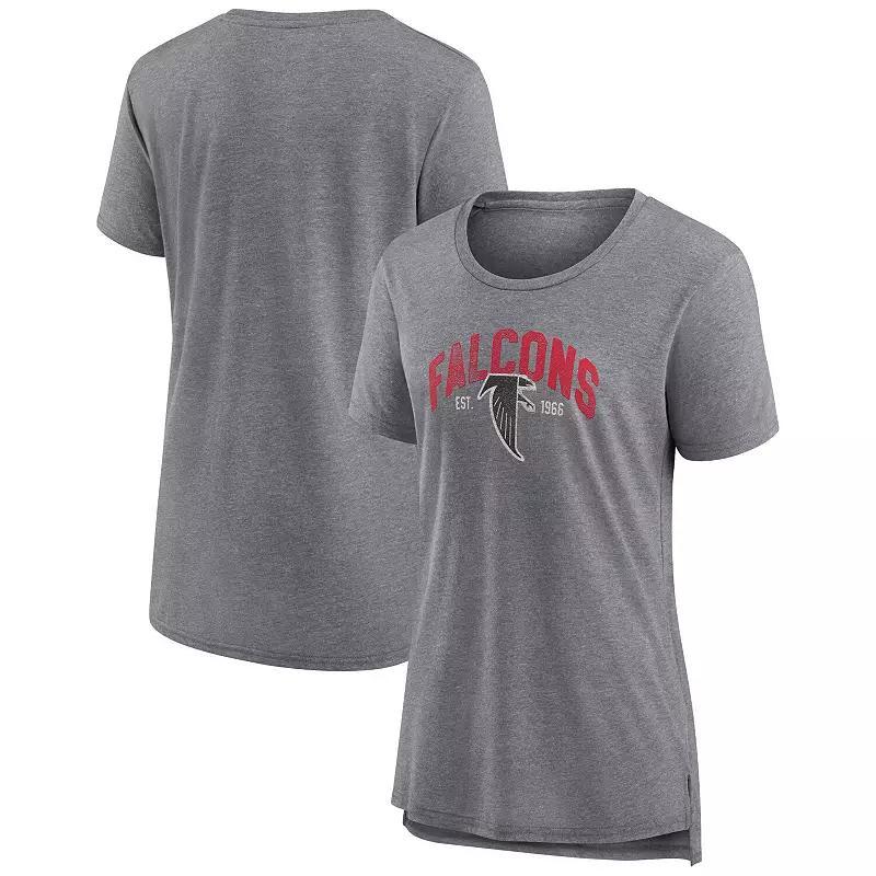 Womens Fanatics Branded Heathered Gray Cleveland Browns Drop Back Modern T-Shirt Product Image