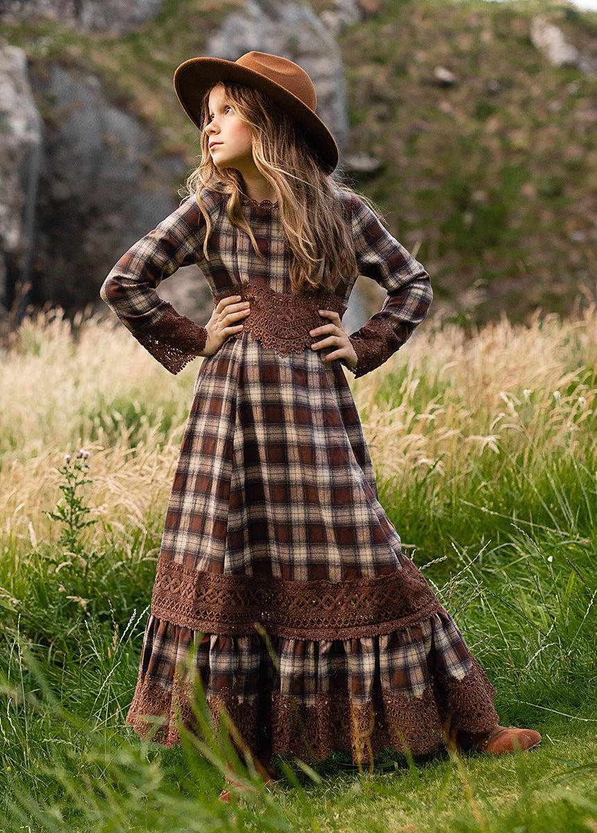 Rosi Dress in Cinnamon Tartan product image