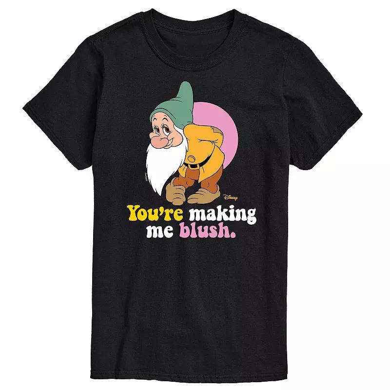 Disney Princess Big & Tall Making Me Blush Graphic Tee, Mens Product Image