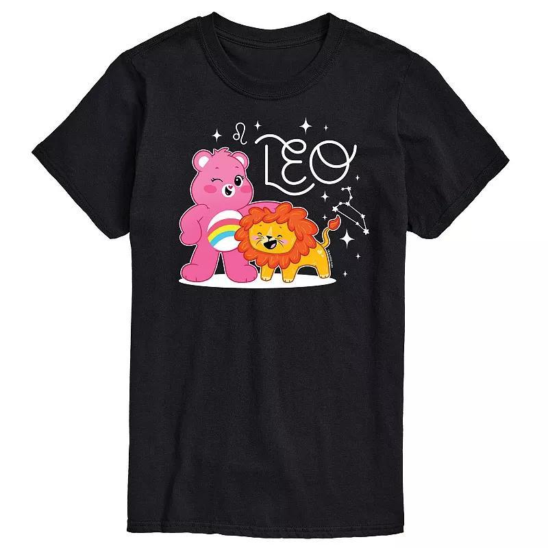 Mens Care Bears Leo Graphic Tee Blue Product Image