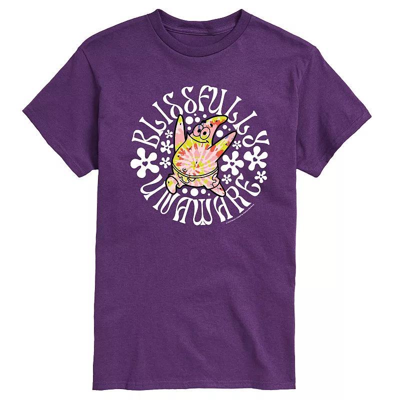 Mens SpongeBob SquarePants Blissfully Unaware Graphic Tee Product Image