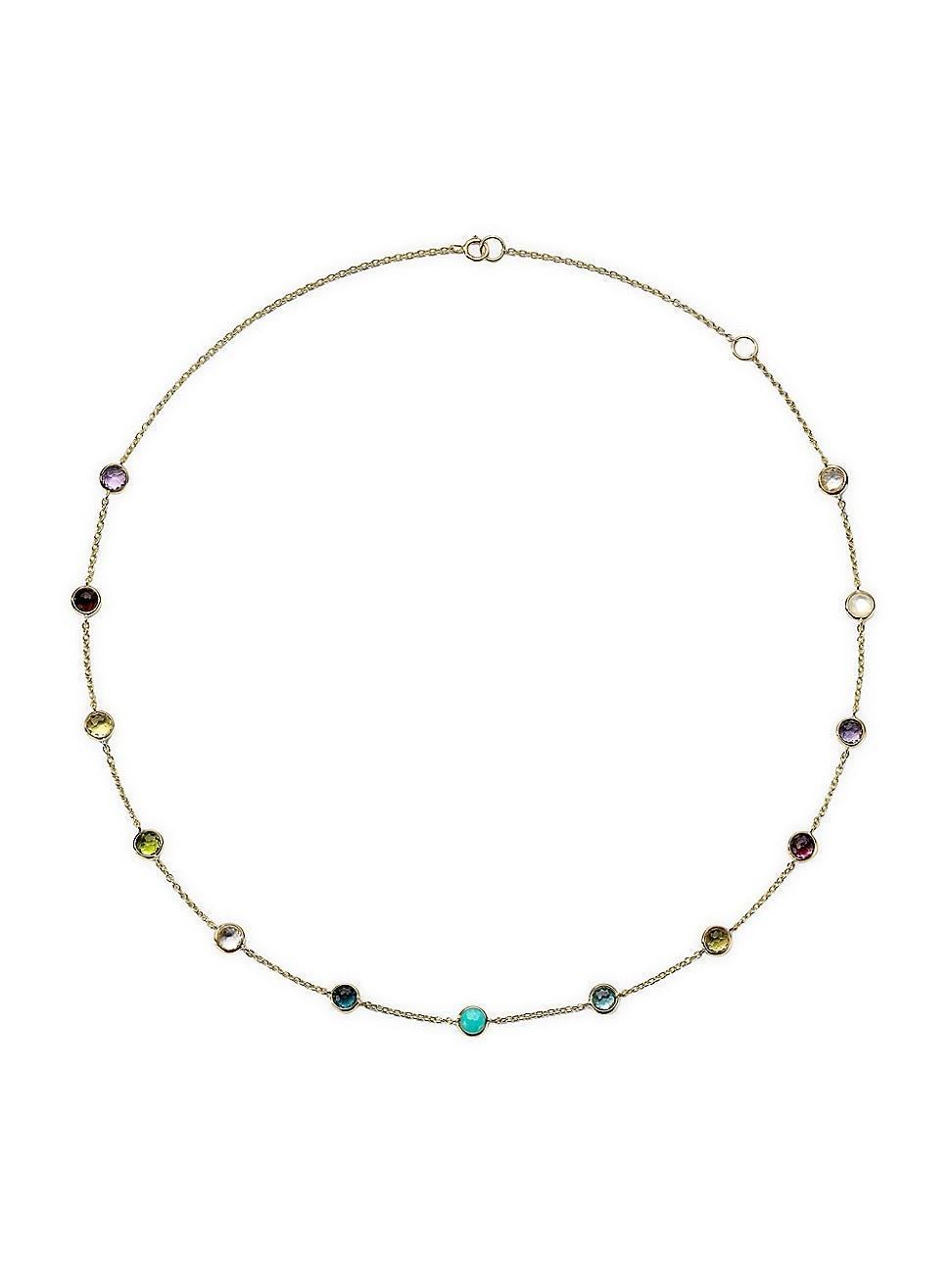 Ippolita Multicolored Gemstone Station Necklace Product Image