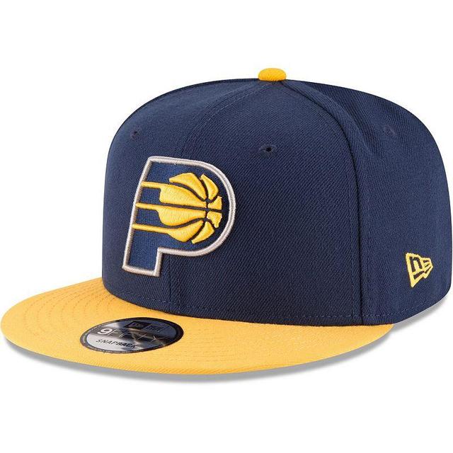 Mens New Era /Gold Indiana Pacers Two-Tone 9FIFTY Adjustable Hat, Blue Product Image