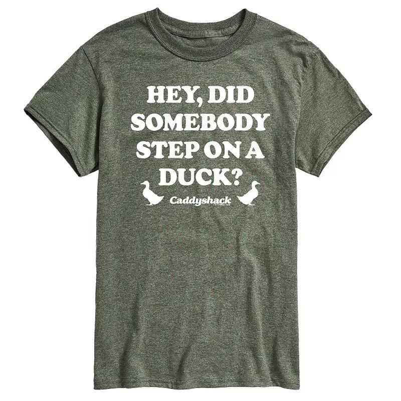 Mens Caddy Shack Step On a Duck Graphic Tee Grey Green Product Image