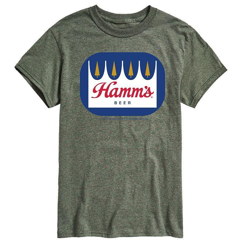 Mens Hamms Logo Graphic Tee Grey Gray Product Image