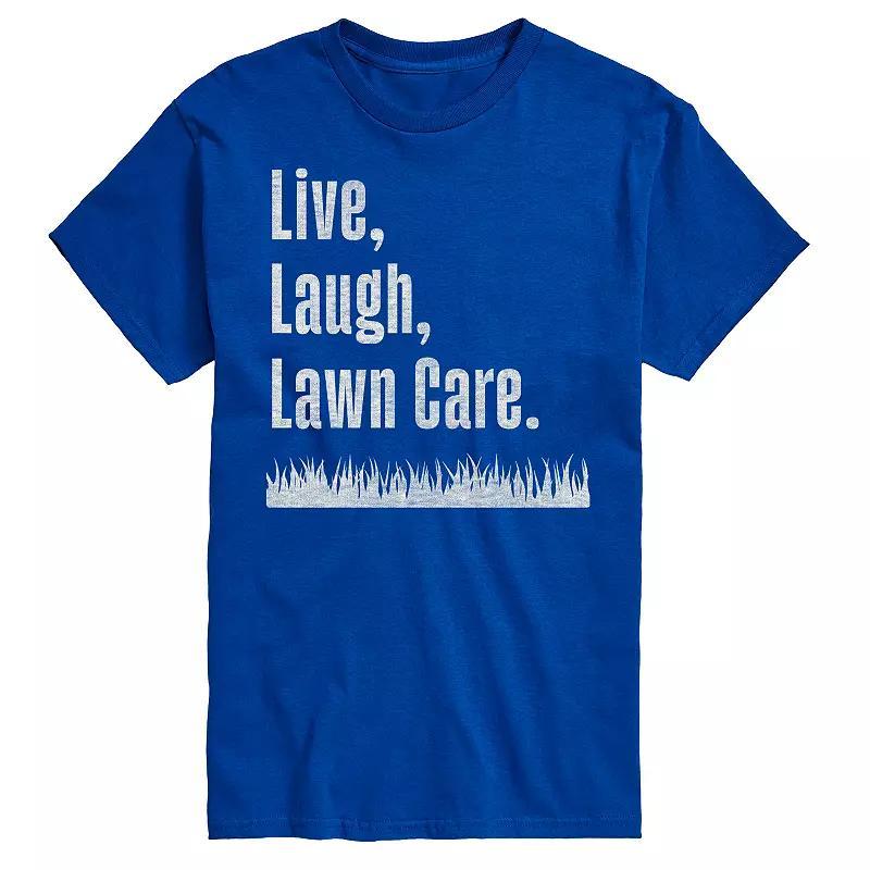 Big & Tall Live Laugh Lawn Care Graphic Tee, Mens Product Image