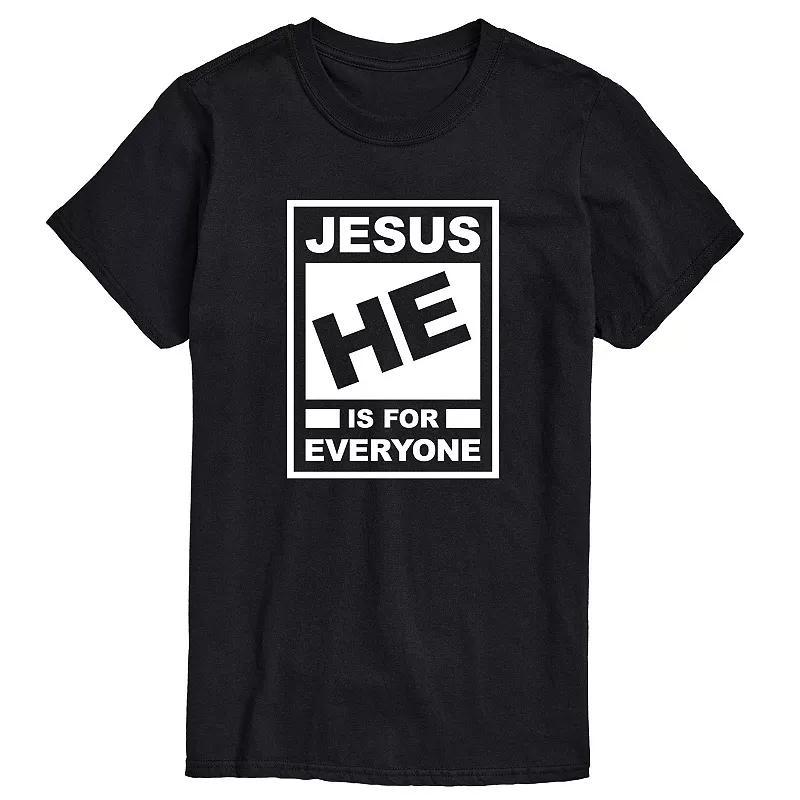 Big & Tall Jesus Rating Graphic Tee, Mens Product Image