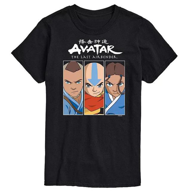 Big & Tall Avatar The Last Airbender Characters Graphic Tee, Mens Blue Product Image