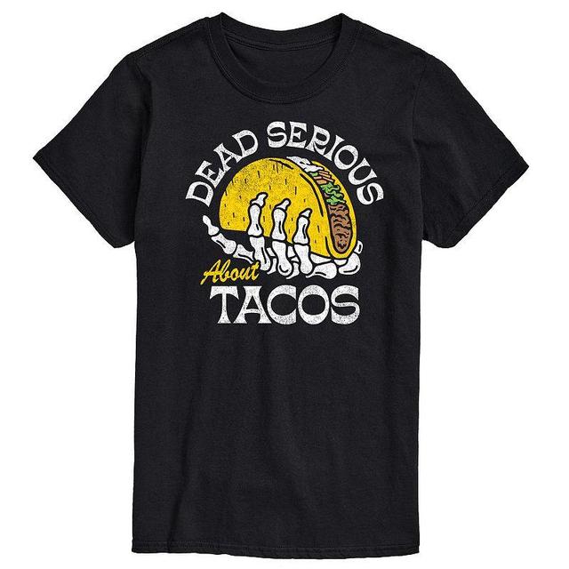 Mens Dead Serious About Tacos Graphic Tee Product Image