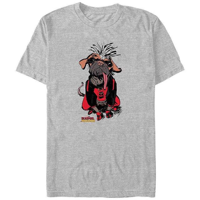 Big & Tall Marvel Deadpool & Wolverine Cute Dogpool Graphic Tee, Mens Athletic Grey Product Image