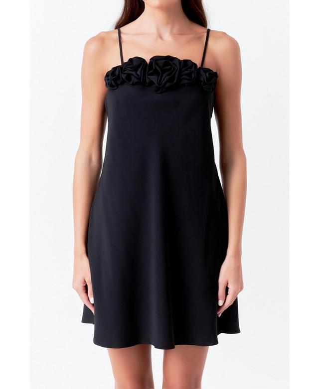 Womens Corsage Mini Dress Product Image