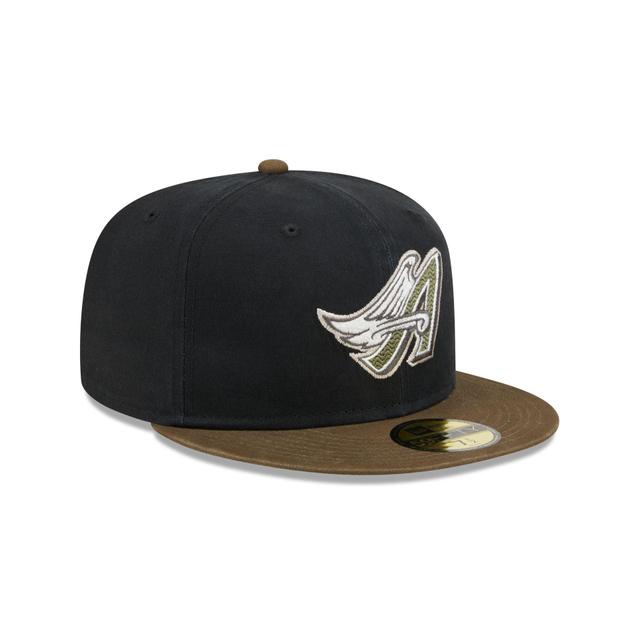 Los Angeles Angels Quilted Logo 59FIFTY Fitted Hat Male Product Image