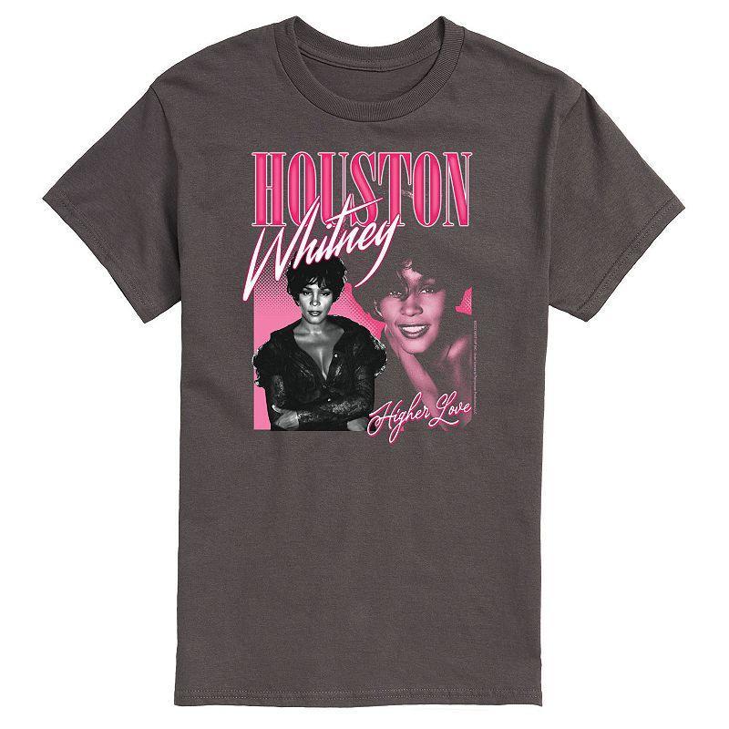 Mens Whitney Houston Higher Love Tee Grey Product Image