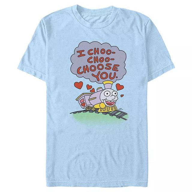 Mens The Simpsons Choo Choo Train Graphic Tee Product Image