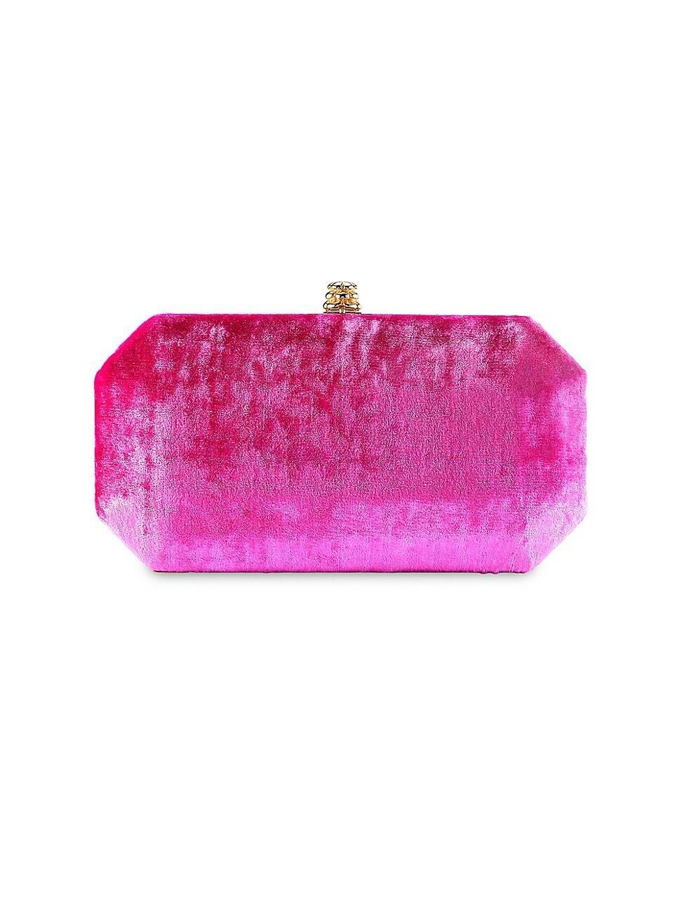 Womens Perry Clutch Small in Crushed Velvet Product Image